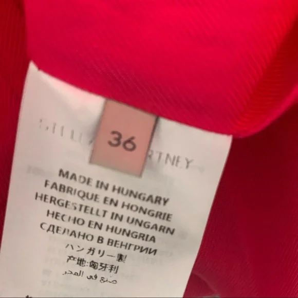 Stella McCartney Dahlia Hot Pink Blazer Size XS - Picture 14 of 16
